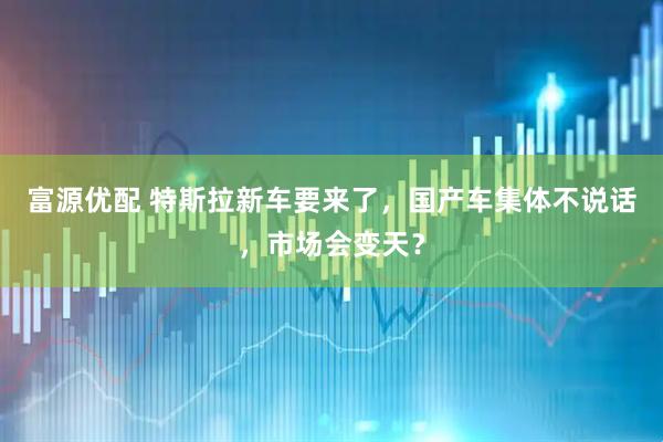 富源优配 特斯拉新车要来了，国产车集体不说话，市场会变天？