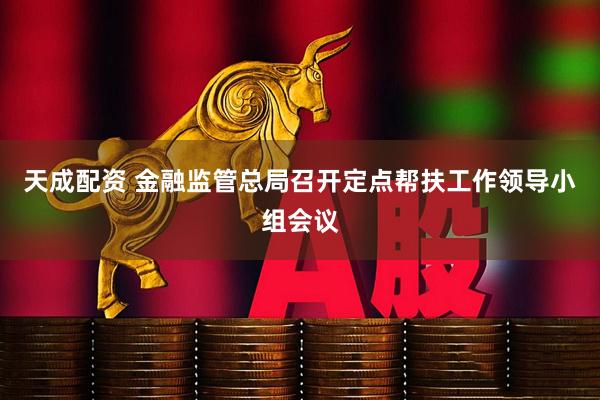 天成配资 金融监管总局召开定点帮扶工作领导小组会议