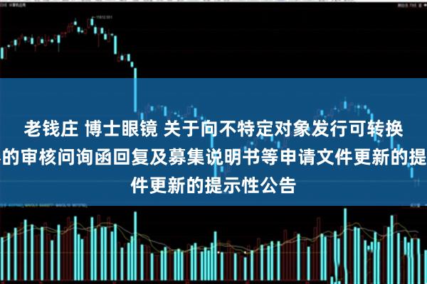 老钱庄 博士眼镜 关于向不特定对象发行可转换公司债券的审核问询函回复及募集说明书等申请文件更新的提示性公告